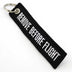 3 PCS/LOT Remove Before Flight Woven Keychain Tag