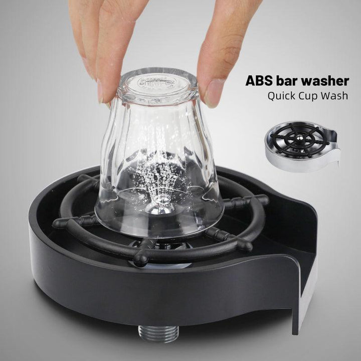 Bar Counter Cup Washer Sink High-pressure Spray Automatic Faucet - GreyOp