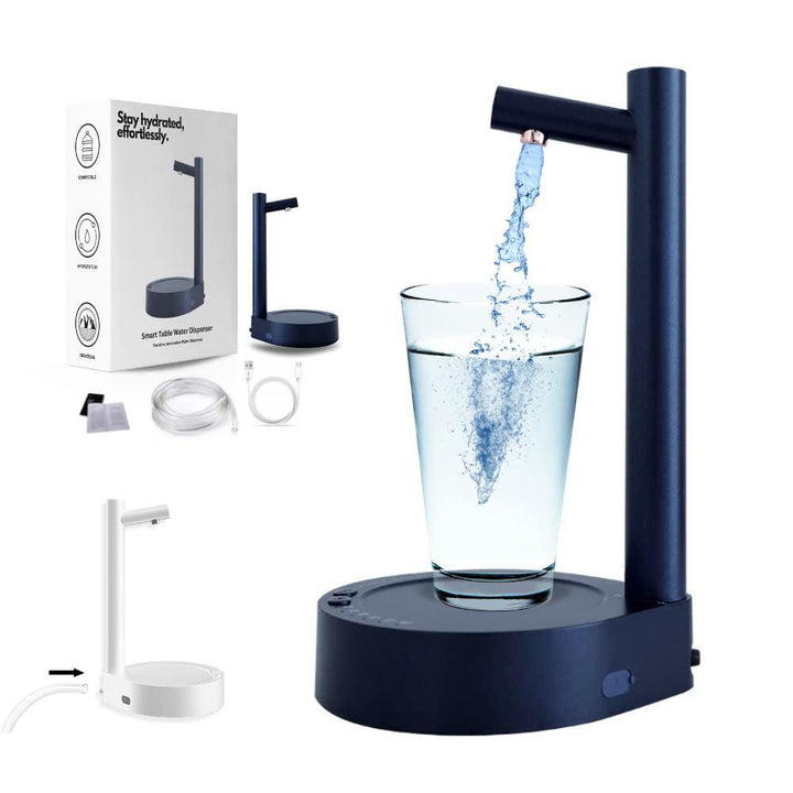 Desk Dispenser Electric Water Gallon Pump Automatic Water Bottle Pump Dispenser - GreyOp