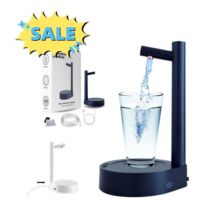 Desk Dispenser Electric Water Gallon Pump Automatic Water Bottle Pump Dispenser - GreyOp